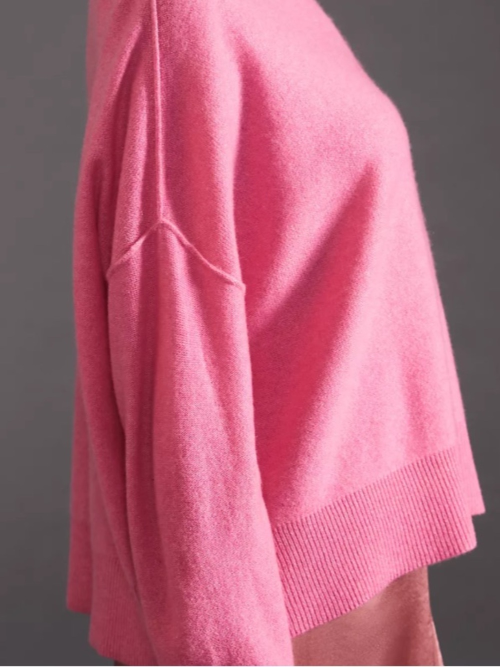 Anthropologie Pilcro Women's Hot Pink Crewneck Sweater - Picture 2 of 4